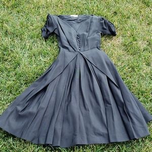 Vintage Rembrandt black dress